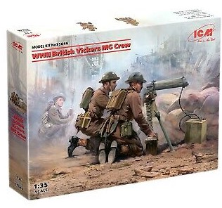 ICM 1/35 British Vickers Machine Gun Crew WWII image