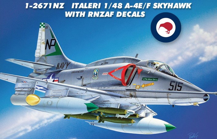 Italeri 1 48 A 4e F Skyhawk With Rnzaf Decals Plasticmodels