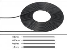 Tamiya - Cable 1.0mm OD Black 2-Metres image