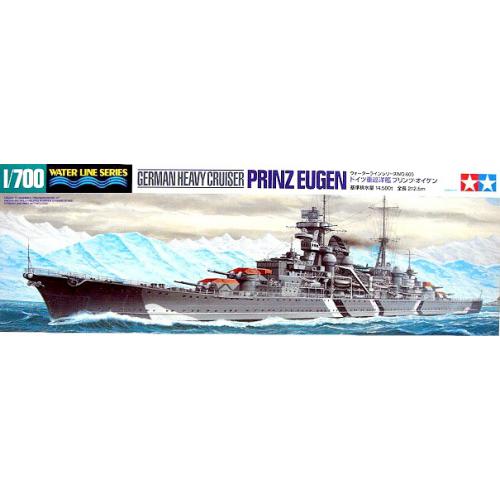 Tamiya 1/700 Prinz Eugen German Heavy Cruiser - PlasticModels