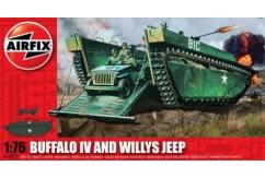 Airfix 1/76 Buffalo IV and Willys MB Jeep image