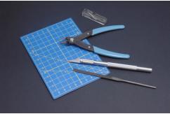 Italeri Tool Kit - Knife, Cutter, File, Mat image