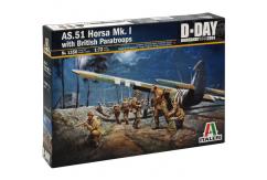 Italeri 1/72 AS.51 Horsa with British Paratroops image