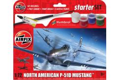 Airfix 1/72 North American P-51D Mustang Starter Set image