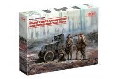 ICM 1/35 Model T RNAS Armoured Car with WWI British Tank Crew image