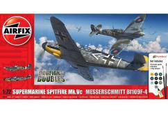 Airfix 1/72 Supermarine Spitfire Mk.Vc vs Bf109F-4 Dogfight Doubles image