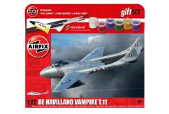 Airfix 1/72 De Havilland Vampire T.11 Modelling Set image