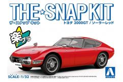 Aoshima 1/32 Toyota 2000GT Solar Red - Snap Kit image