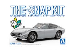 Aoshima 1/32 Toyota 2000GT Met Silver - Snap Kit image