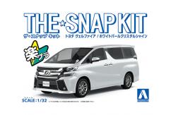 Aoshima 1/32 Toyota Vellfire White Crystal - Snap Kit image