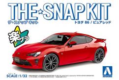 Aoshima 1/32 Toyota 86 Pure Red - Snap Kit image