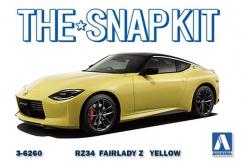 Aoshima 1/32 Nissan Fairlady Z RZ34 Ikazuchi Yellow - Snap Kit  image