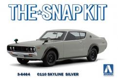 Aoshima 1/32 Nissan Skyline GT-R C110 Silver - Snap Kit image