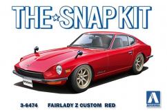 Aoshima 1/32 Nissan Fairlady Z S30 Custom Wheel Red - Snap Kit image