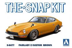 Aoshima 1/32 Nissan Fairlady Z S30 Custom Wheel Safari Brown - Snap Kit image