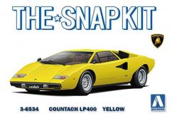 Aoshima 1/32 Lamborghini Countach LP400 Yellow - Snap Kit image