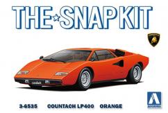 Aoshima 1/32 Lamborghini Countach LP400 Orange - Snap Kit image