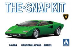 Aoshima 1/32 Lamborghini Countach LP400 Green - Snap Kit image