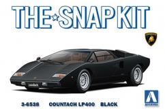 Aoshima 1/32 Lamborghini Countach LP400 Black - Snap Kit image