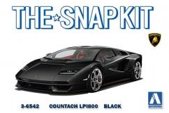 Aoshima 1/32 Lamborghini Countach LPI800 Black - Snap Kit image