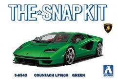 Aoshima 1/32 Lamborghini Countach LPI800 Green - Snap Kit image