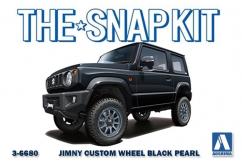 Aoshima 1/32 Suzuki Jimny Custom Wheel Black Pearl - Snap Kit image