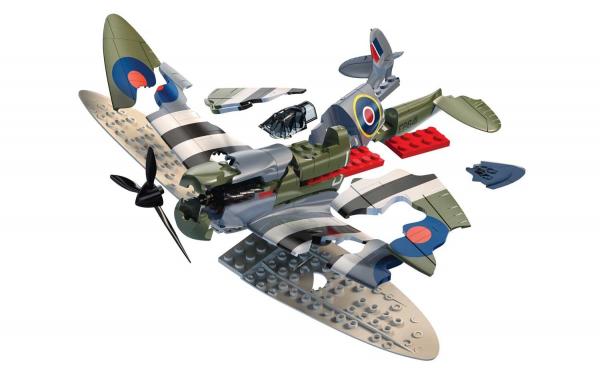 Airfix Spitfire D Day Quickbuild Set Lego Style PlasticModels