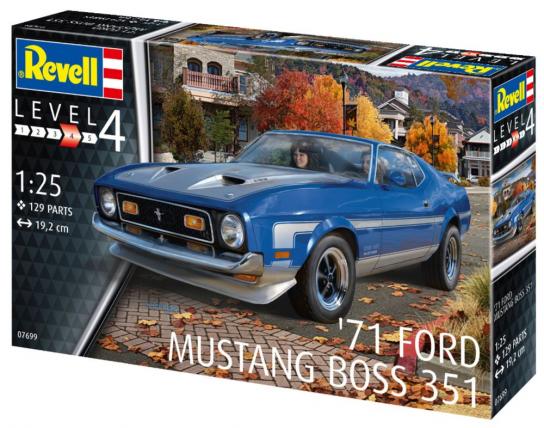 Revell 1/24 Ford Mustang Boss 351 1971 image