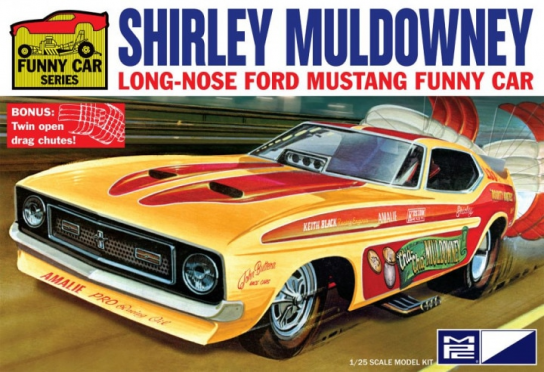 MPC 1/25 Shirley Muldowney Long Nose Ford Mustang Funny Car image