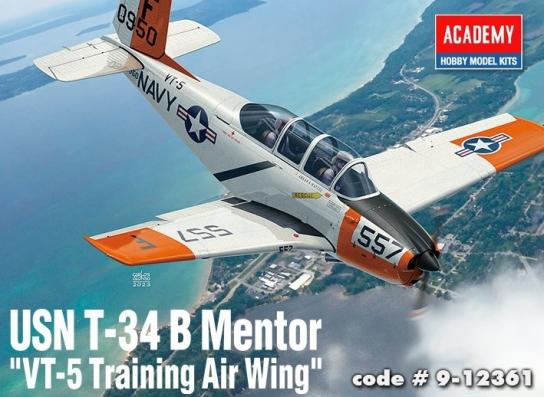 Academy 1/48 USN T-34B Mentor "VT-5 Training Air Wing" image