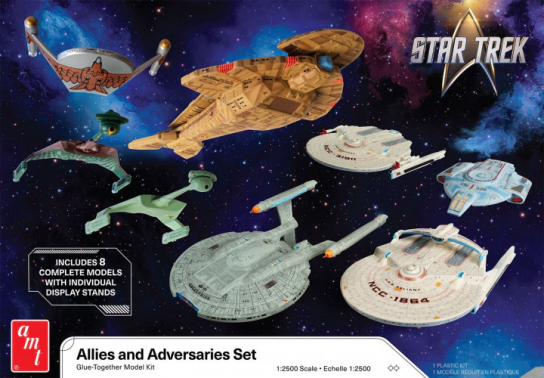 AMT 1/2500 Star Trek Adversaries & Allies Set image