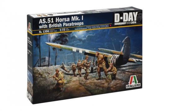 Italeri 1/72 AS.51 Horsa with British Paratroops image