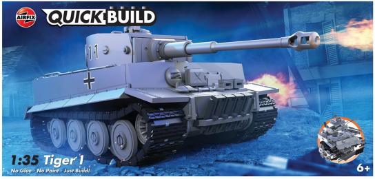 Airfix 1/35 Tiger 1 Tank Quickbuild (Lego Style) image