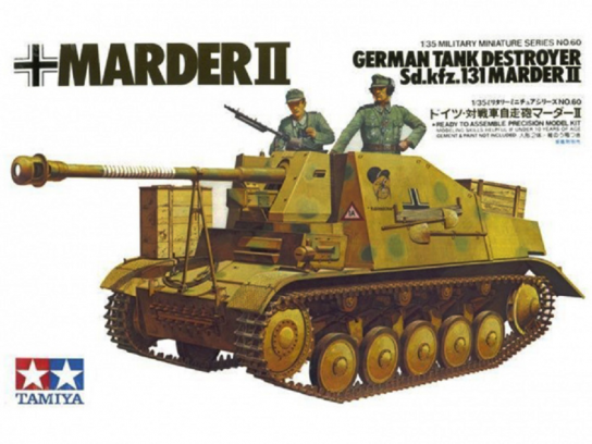 Tamiya 1/35 Marder II SDKFZ 131 German Tank Destroyer image