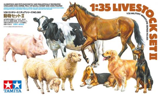 Tamiya 1/35 Livestock Set II image