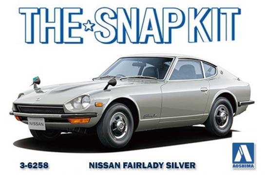 Aoshima 1/32 Nissan Fairlady Z S30 Silver - Snap Kit image