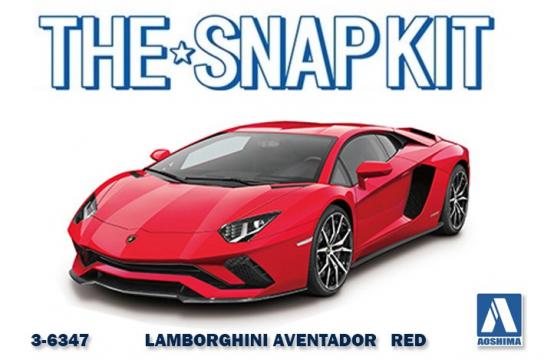 Aoshima 1/32 Lamborghini Aventador S Pearl Red - Snap Kit image