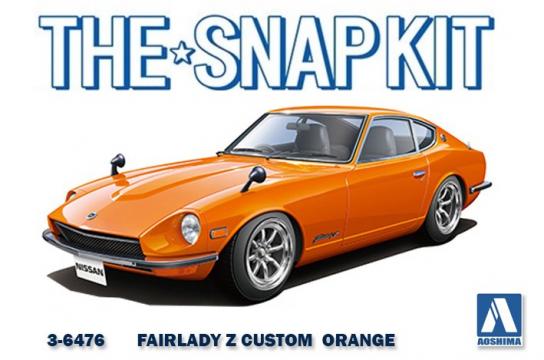 Aoshima 1/32 Nissan Fairlady Z S30 Custom Wheel Orange - Snap Kit image