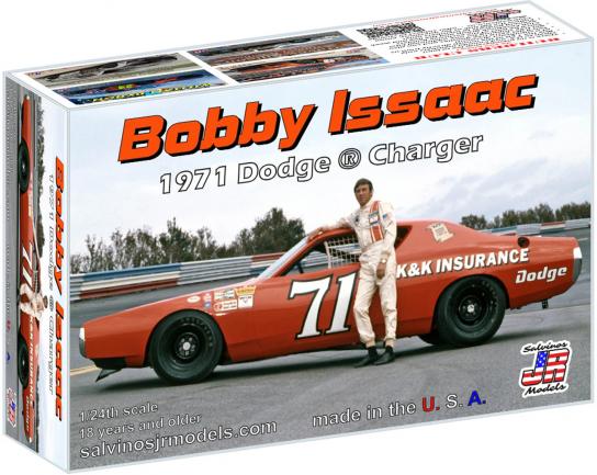 Salvinos Jr 1/24 Dodge Charger Flat Hood 1971 #71 Bobby Issac image